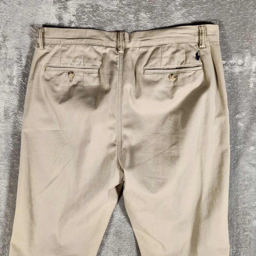 Polo Ralph Lauren Chino Pants Mens 34/32 Tan Excellent‎ Classic Fit Cotton Twill
